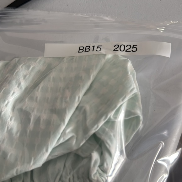 Antonio Melani Mint Ivory Woven Shayla Gingham Peplum Blouse - Picture 10 of 10